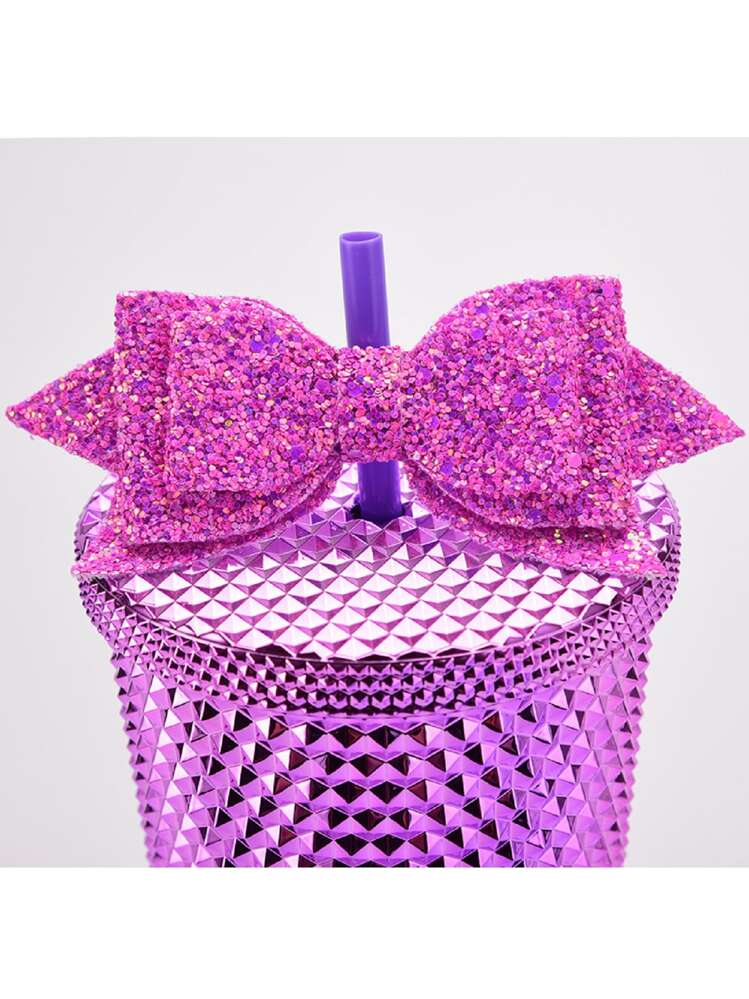 1 Pc Multicolor Bow Tie Tumbler Straw Cover