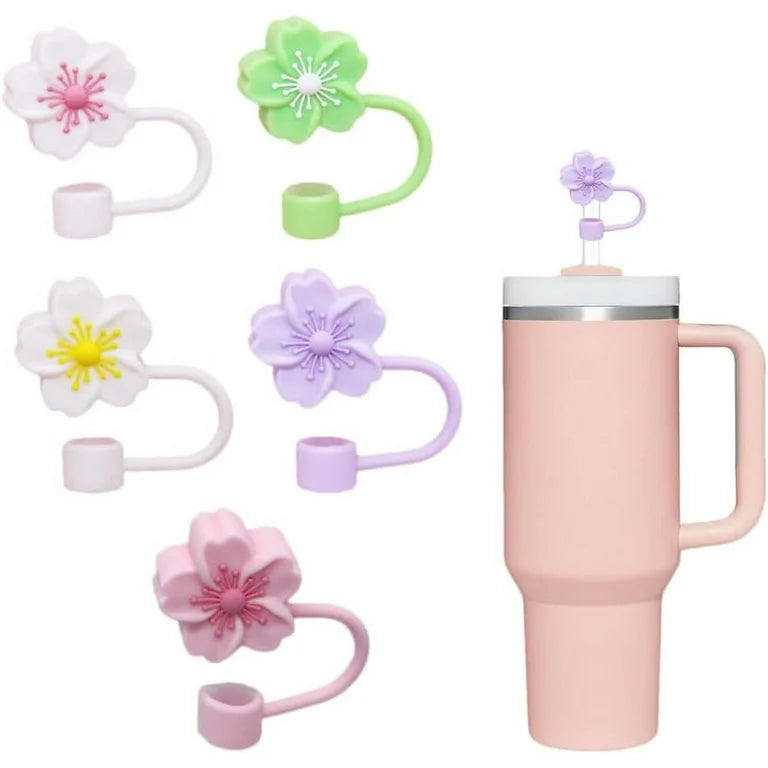 3 Pcs Flower Straw Covers For Stanley Cups