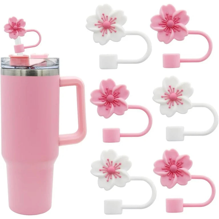 3 Pcs Flower Straw Covers For Stanley Cups