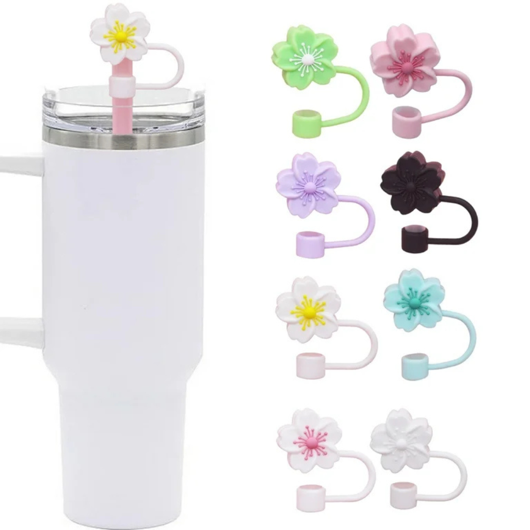 3 Pcs Flower Straw Covers For Stanley Cups