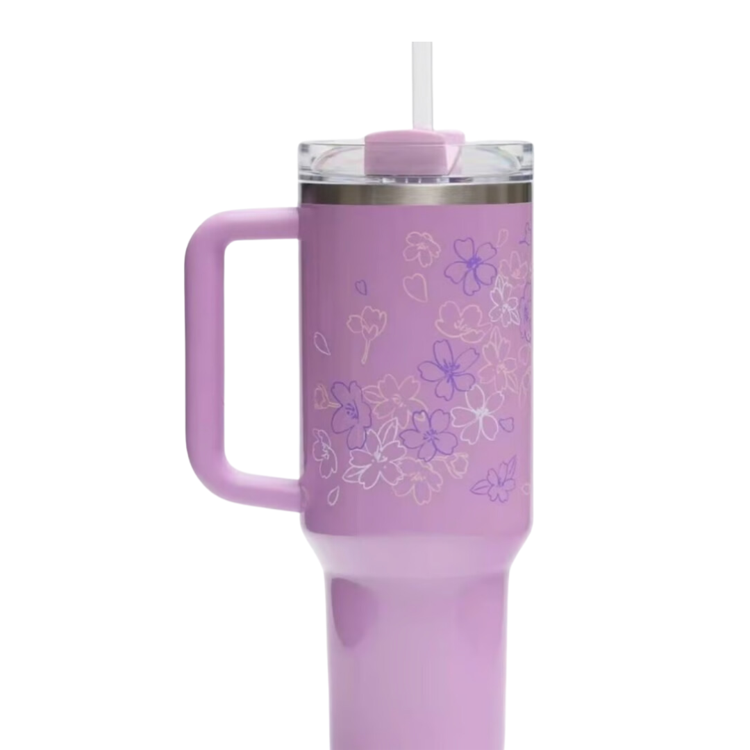 Starbucks Stanley Spring Floral Lavender Cup 40oz