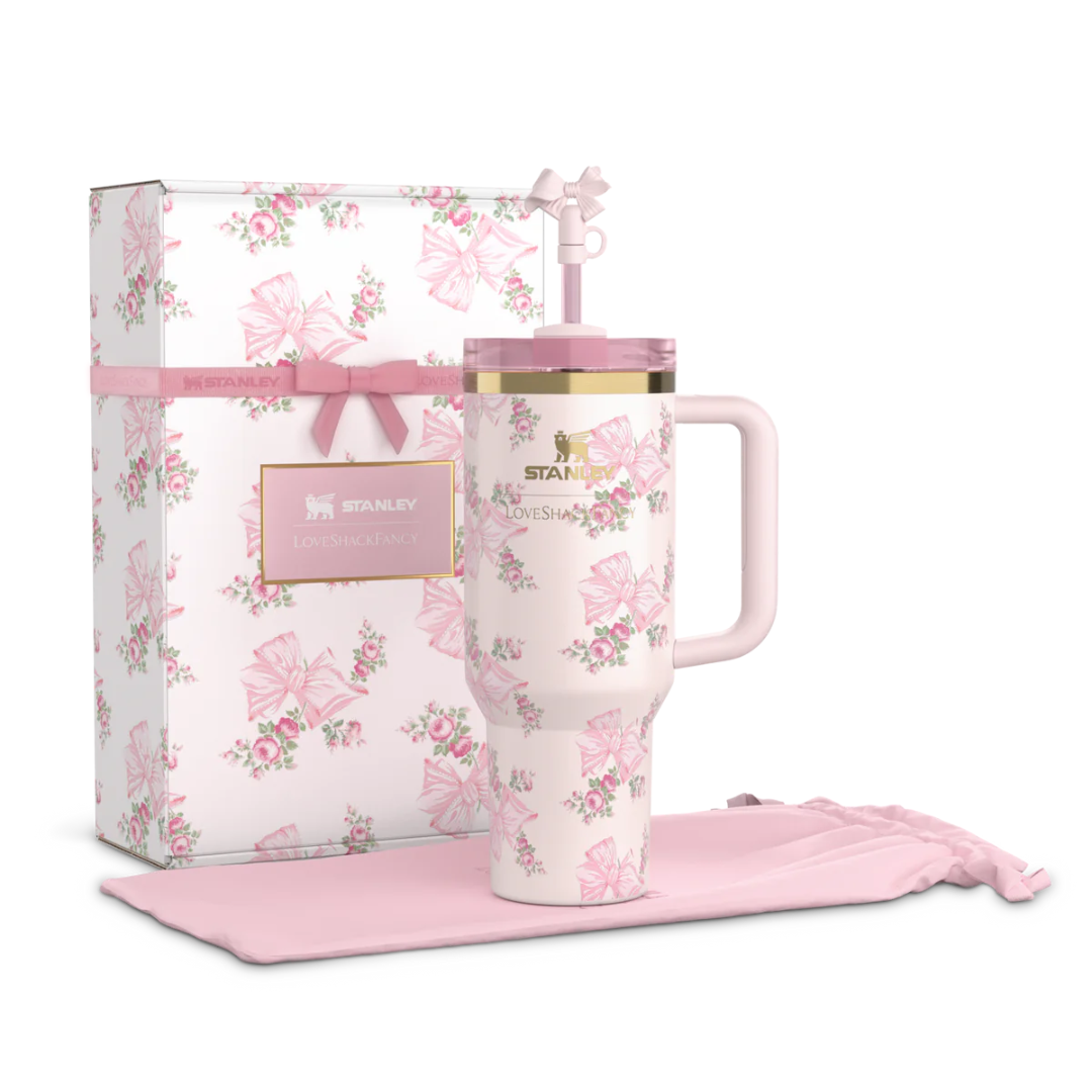 Pink Bow Love Shack Fancy Stanley 40oz