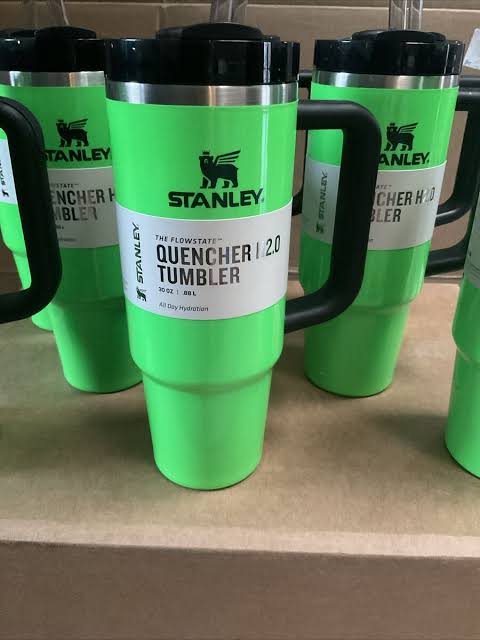 Stanley cup neon green