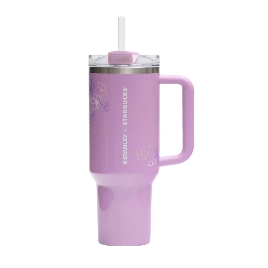 Starbucks Stanley Spring Floral Lavender Cup 40oz