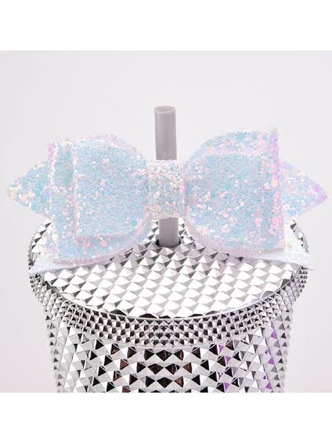 1 Pc Multicolor Bow Tie Tumbler Straw Cover